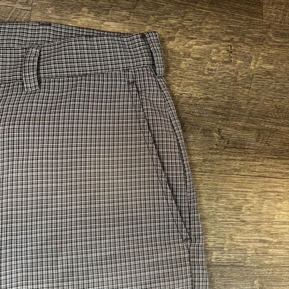 Ping Mens Plaid Cargo Shorts brown/beige Size 38 Flat Front Golf Lightweight - Picture 6 of 11